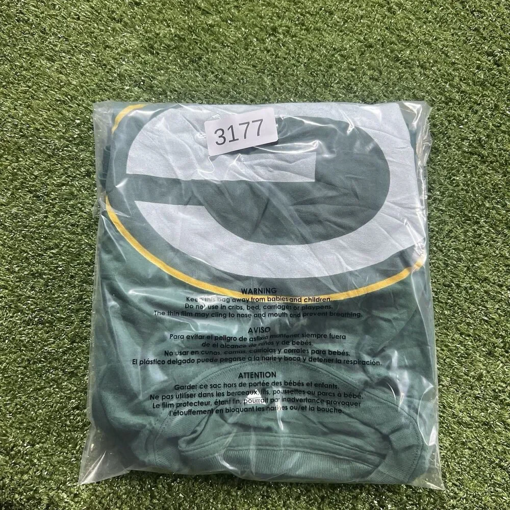 NFL Team apparel Fanatics Green Bay Packers Tee Shirt 2XL With Defects NWOt
